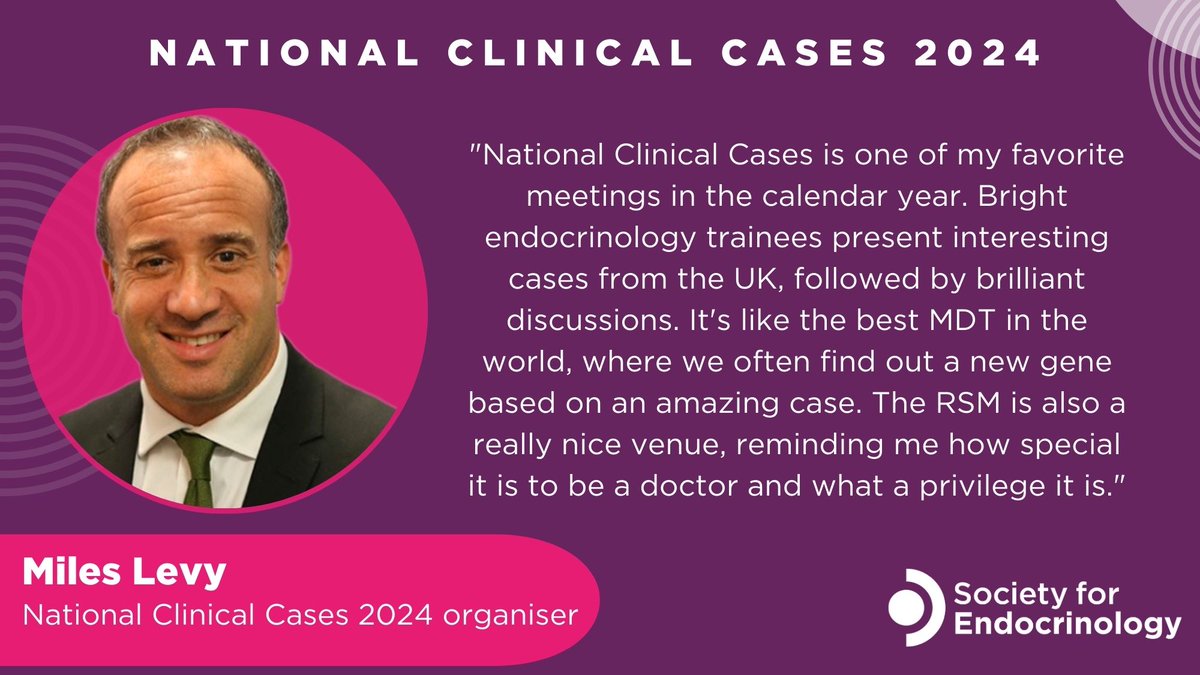 🗓Only 3 weeks left until National Clinical Cases 2024!🗓 Held in association with @RoySocMed, join us for a dynamic exchange of insights and learning from complex clinical cases with experts and peers. Don’t miss out and secure your place now! endocrinology.org/events/clinica…