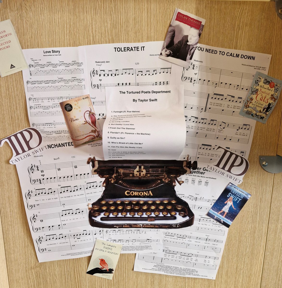 Huge thank you to @ForAcadLib & @MackieLibandLit for the inspiration for our Taylor Swift - 'The Tortured Poets Department' display... we have lots of lovely poetry books if you feel encouraged to read some✍️🎶 #readingschools #readingforpleasure