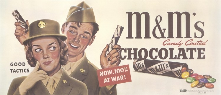 Throughout World War II, M&M candies were solely distributed to the US Army for the benefit of soldiers, with their availability to the general public restricted until the conclusion of the war.