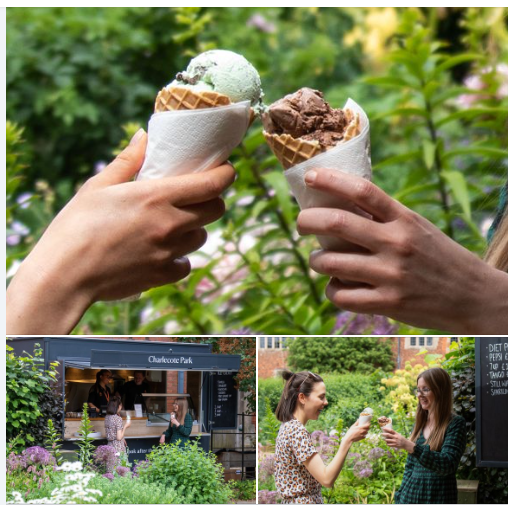 🍦You were waiting for it... the ice cream trailer is back (just for a day, though!) Come enjoy delicious ice creams and drinks in the Tea Garden today.