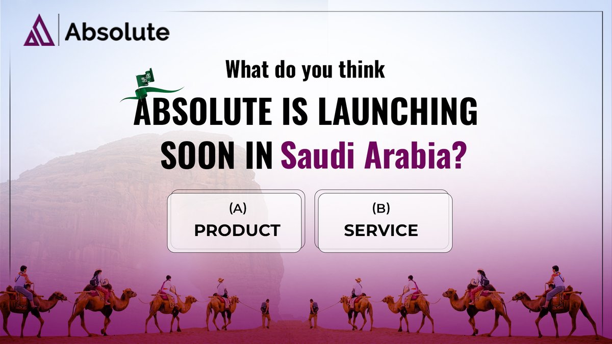 🤔Guess what's on the way with Absolute's upcoming launch: 🚀 a new product or an innovative service? Drop your predictions in the comments below!👇
#newproduct #ComingSoon #productlaunch #GetReadySaudiArabia #upcominglaunch #SaudiArabiaExclusivePreview #prelaunch #Absolute