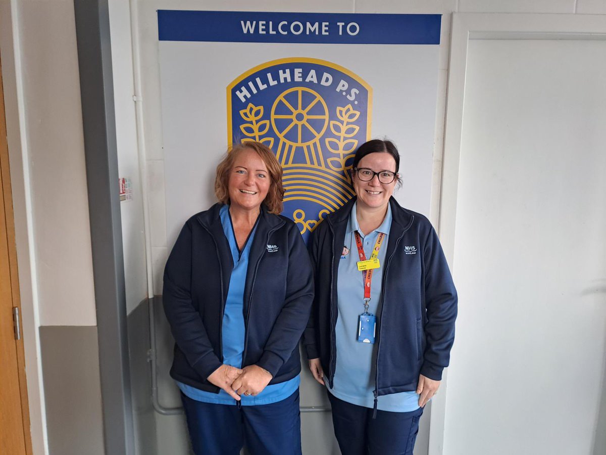 Lynsey and Lorraine from our childsmile team are out at hillhead primary school today carrying out the fluoride varnish programme. 🦷🪥⭐️ #childsmile #oralheathimprovement #ayrshireandarran #fluoridevarnish