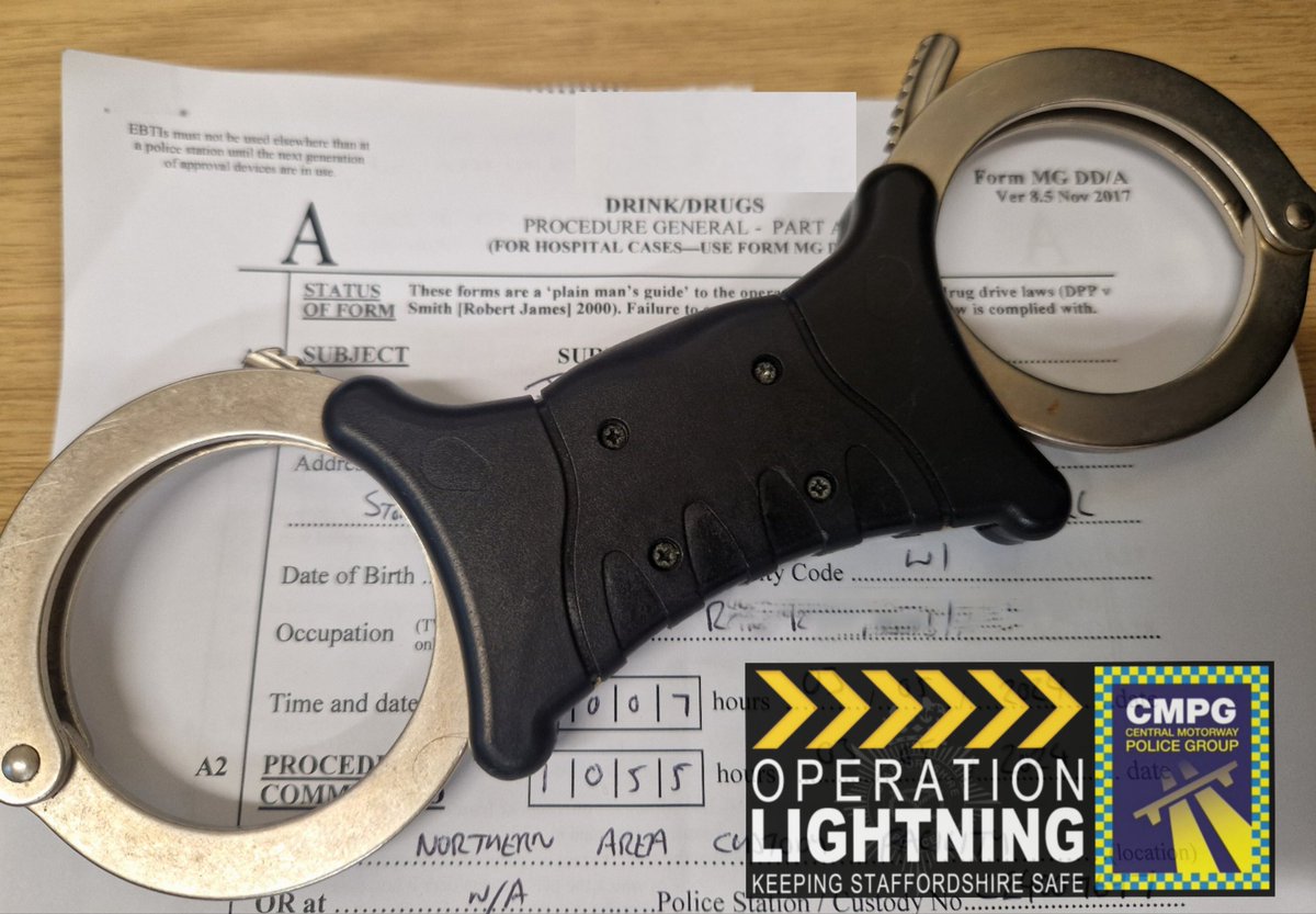 We have stopped a vehicle this morning in @stokenorthLPT where the driver of the vehicle was found to be over the prescribed alcohol limit. 

At custody they blew 8️⃣5️⃣❗️the drink drive limit being 3️⃣5️⃣❗️

#drinkdrive #OpLightning 
@StaffsPolice #fatal4
C-Unit Doxey