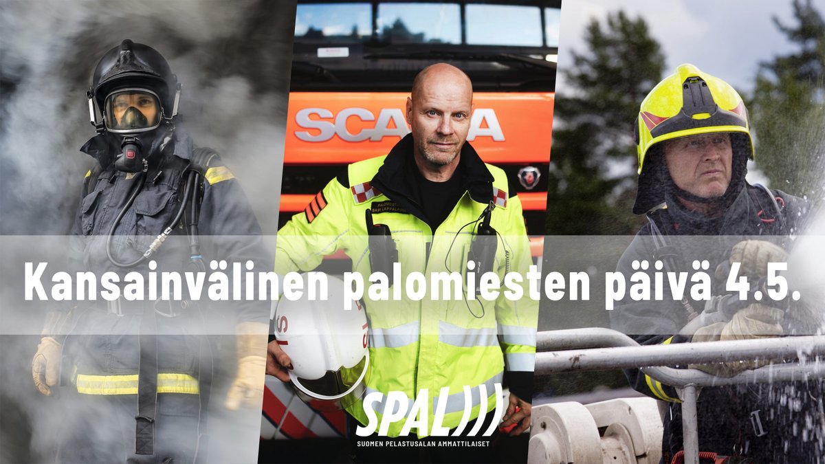 Hyvää kansainvälistä palomiesten päivää! Palomiehet tekevät arvokasta työtä joka päivä. Varmistetaan, että he saavat tehdä työnsä turvassa, jotta myös kansalaisilla on turvallinen Suomi joka päivä. #InternationalFirefightersDay  #palomiestenpäivä #pelastustoimi #spaltoimii