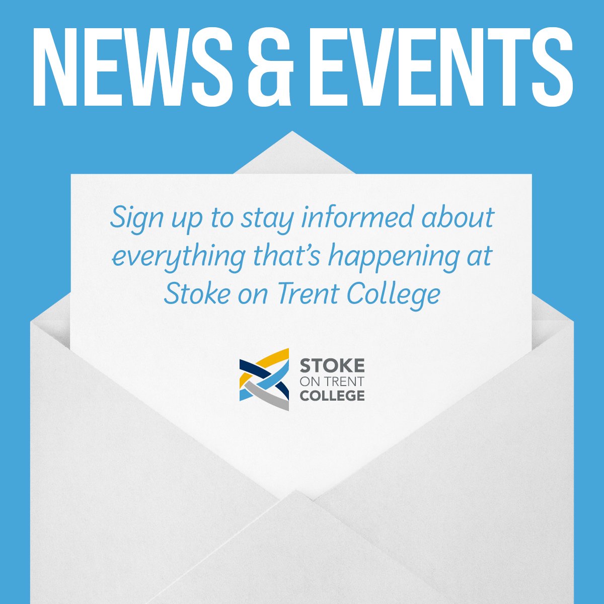 Sign up to our newsletter today and look forward to having the latest news and information delivered straight to your inbox! 📬 stokecoll.ac.uk/news-events-si…