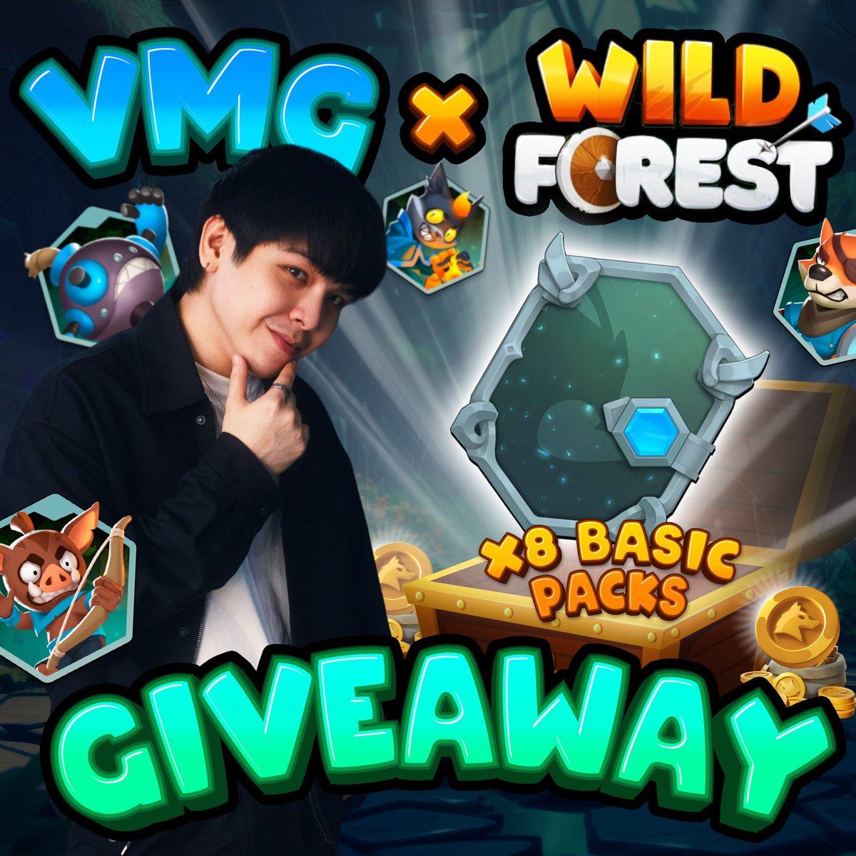 ⚔️ VMG x Wild Forest Giveaway ⚔️

Let's celebrate the start of Wild Forest's Season 7! Get a chance to win 8x Basic Packs (43 $RON / $110+ each) 👇

1️⃣ Follow @playwildforest & @vmiguelg
2️⃣ Like + RT this post 🔄
3️⃣ Join their discord: discord.com/invite/playwil…

Once all steps are…