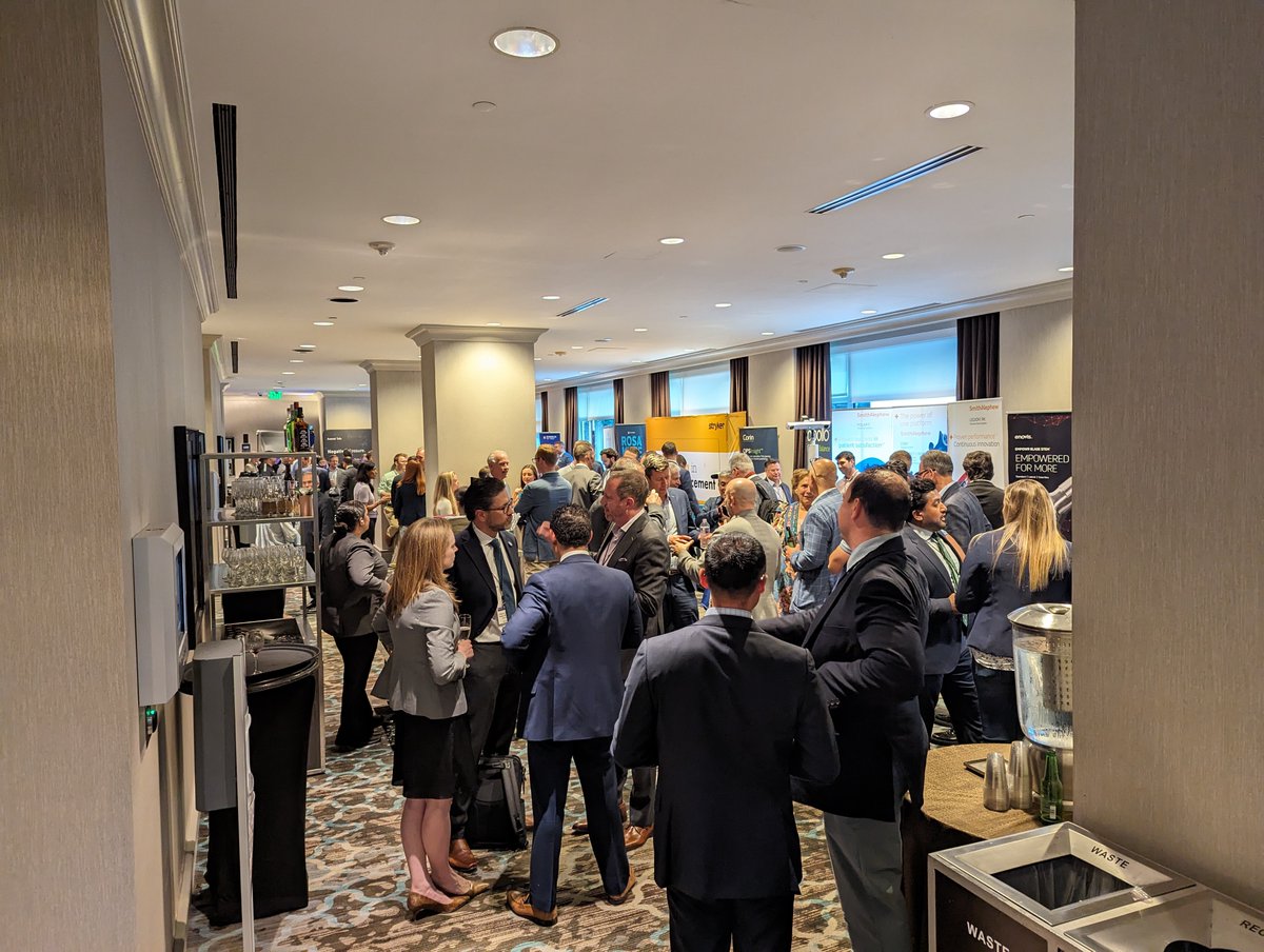 Scenes from the Welcome and @AAHKS_YAG Receptions last night in Atlanta for #2024AAHKSSpring. General session starts in 5 minutes with remarks from Gregory G. Polkowski II, MD, MSc and symposia on current TKA controversies and tips for revision TKA.