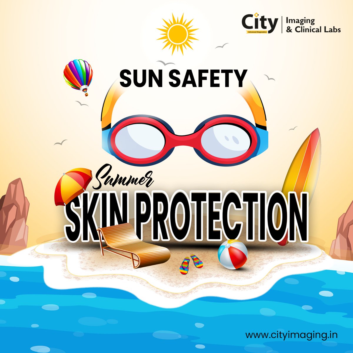 CityImaging's tweet image. Stay safe in the sun: protect your skin, shield your eyes, and enjoy the rays responsibly!&quot; 

#SunSafety #SummerProtection #stayhydrated #stayhealthy #healthtips