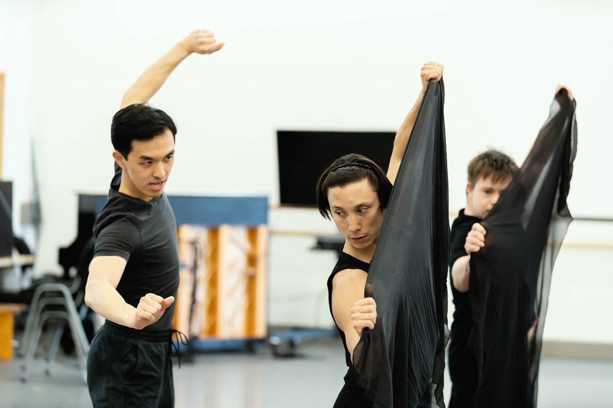 Spring has sprung, and we're buzzing with excitement as we leap like Kevin Poeung headfirst into our upcoming choreographic project, Sketches. Check out these new rehearsal shots.🖤 northernballet.com/sketches