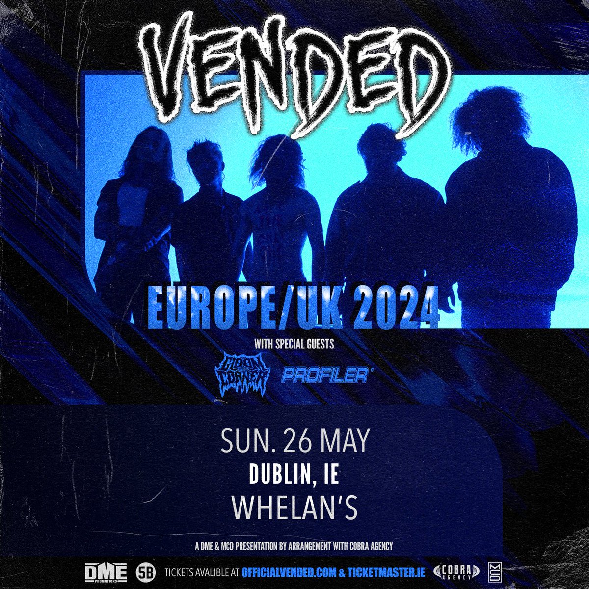 💀 3 WEEKS AWAY 💀 @OfficialVended hit Dublin with special guests @tgitcband & @profilerband Limited tickets remain from Ticketmaster and venue site 🔥