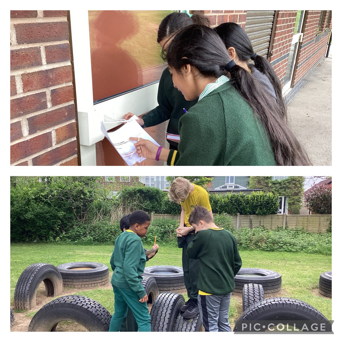 Year 6 had a wonderful time finding clues around our school grounds, combining SPaG and orienteering! #Collaboration 🗺️🔠 #WeAreBrightFutures