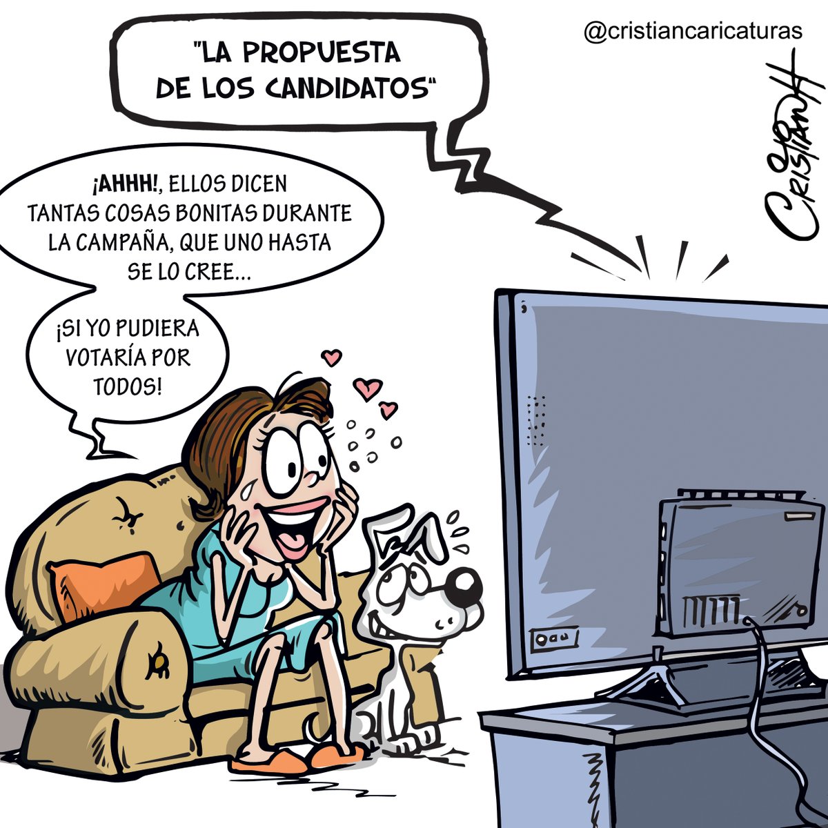 Mi caricatura del viernes 3 de mayo 2024 en el periódico @ElDia_do

.

.

.

.

#campañaElectoral #propuesta #candidatos #criscaricaturas #realengoycristian