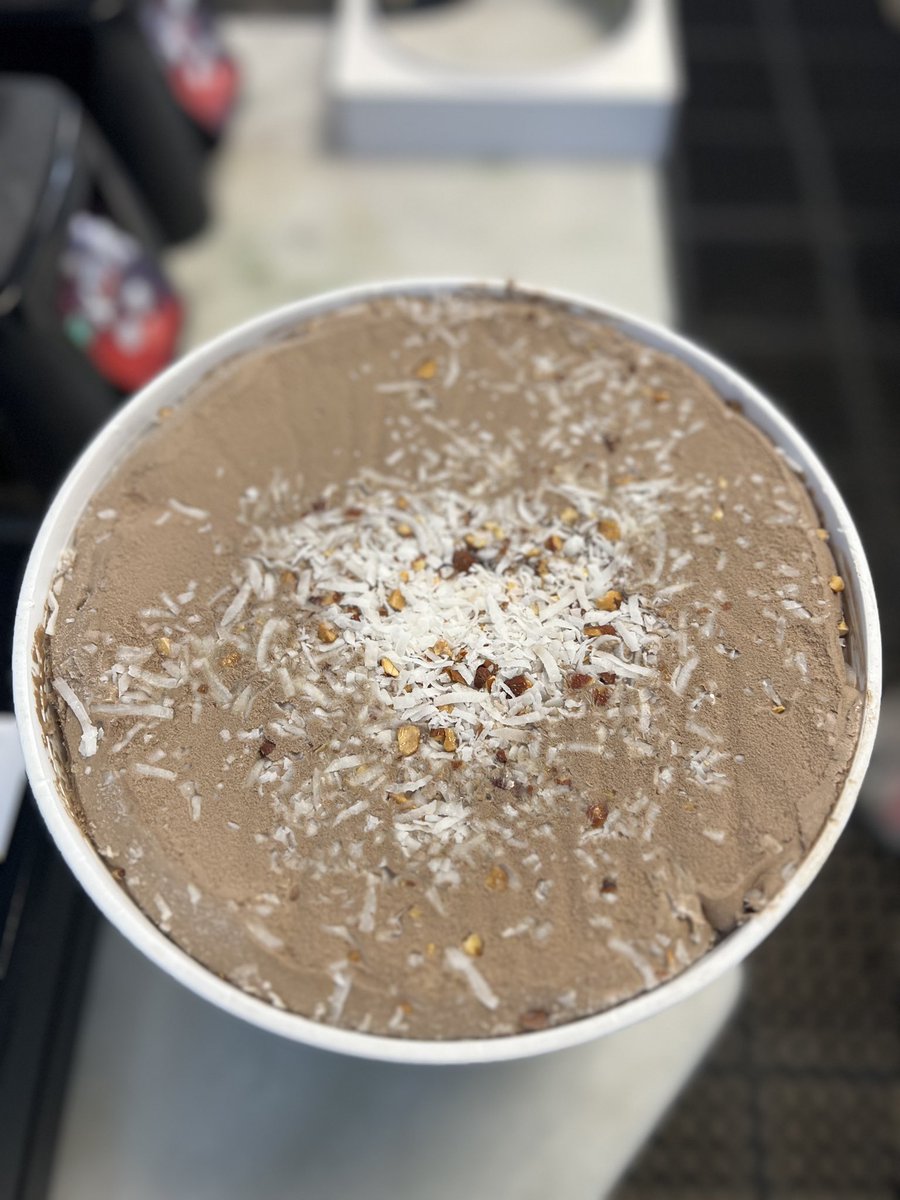 Almond Joy ice cream is back 🍫🥜🥥 #treatyourself #tgif #friday #chocolatelovers #icecream #almondjoy #chocolateicecream #choppedalmonds #shreddedcoconut #may #springtime #foodies #foodiesforlife #Nastosicecream #newark #ironbound #downneck #essexcounty #84yearsinbusiness