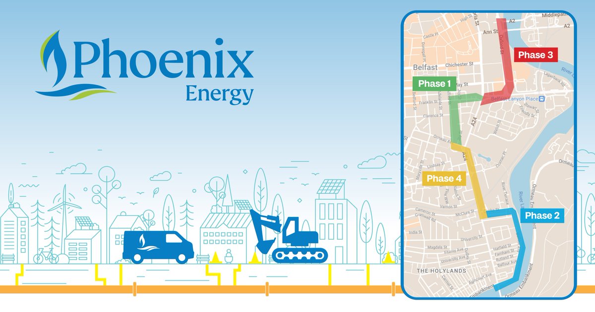 Notice of Construction Work 🚧 The planned essential reinformcent of our network will be commencing on 7th May in Alfred Street, Belfast. To keep up to date with the plan of works, please visit phoenixenergyni.com/2024reinforcem…