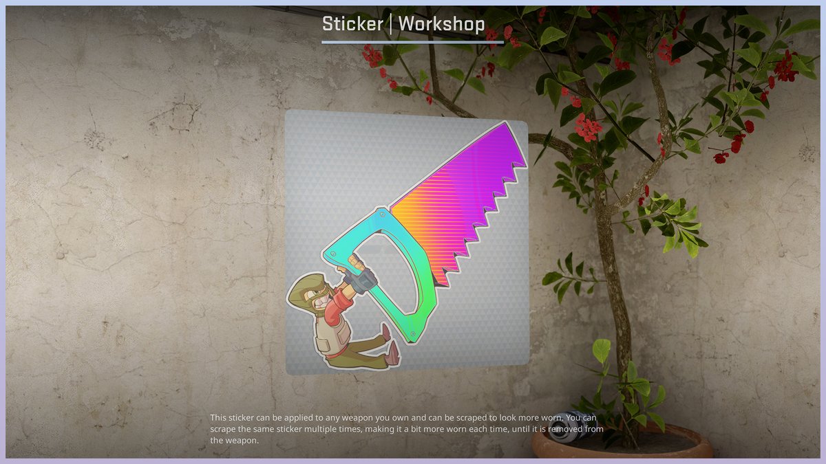 Today, we introduce the first stickers in the Tools collection! Special for @CounterStrike Cut anything you want with this sticker. Made by me and @Hygords1
