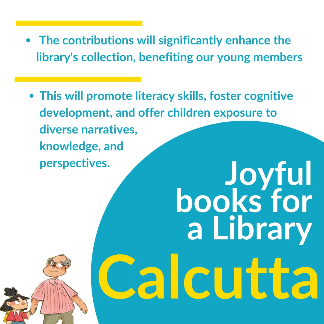 The Suburban Reading Club is raising funds to enhance their library's collection for the young readers. Your support will significantly impact these young of learners in Kolkata! Link in bio!