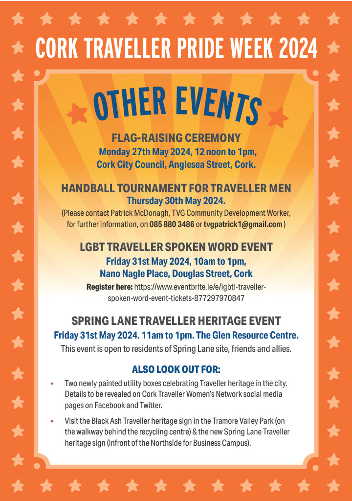 Tehmina Kazi (@tehmina_kazi) on Twitter photo Delighted to announce the <a href="/tvgcorkclg/">Traveller Visibility Group Cork</a> and <a href="/corktravellerw1/">corktravellerwomen@hotmail.com</a> programme of events for Cork Traveller Pride Week 2024! Please share widely. Delighted to announce the <a href="/tvgcorkclg/">Traveller Visibility Group Cork</a> and <a href="/corktravellerw1/">corktravellerwomen@hotmail.com</a> programme of events for Cork Traveller Pride Week 2024! Please share widely.