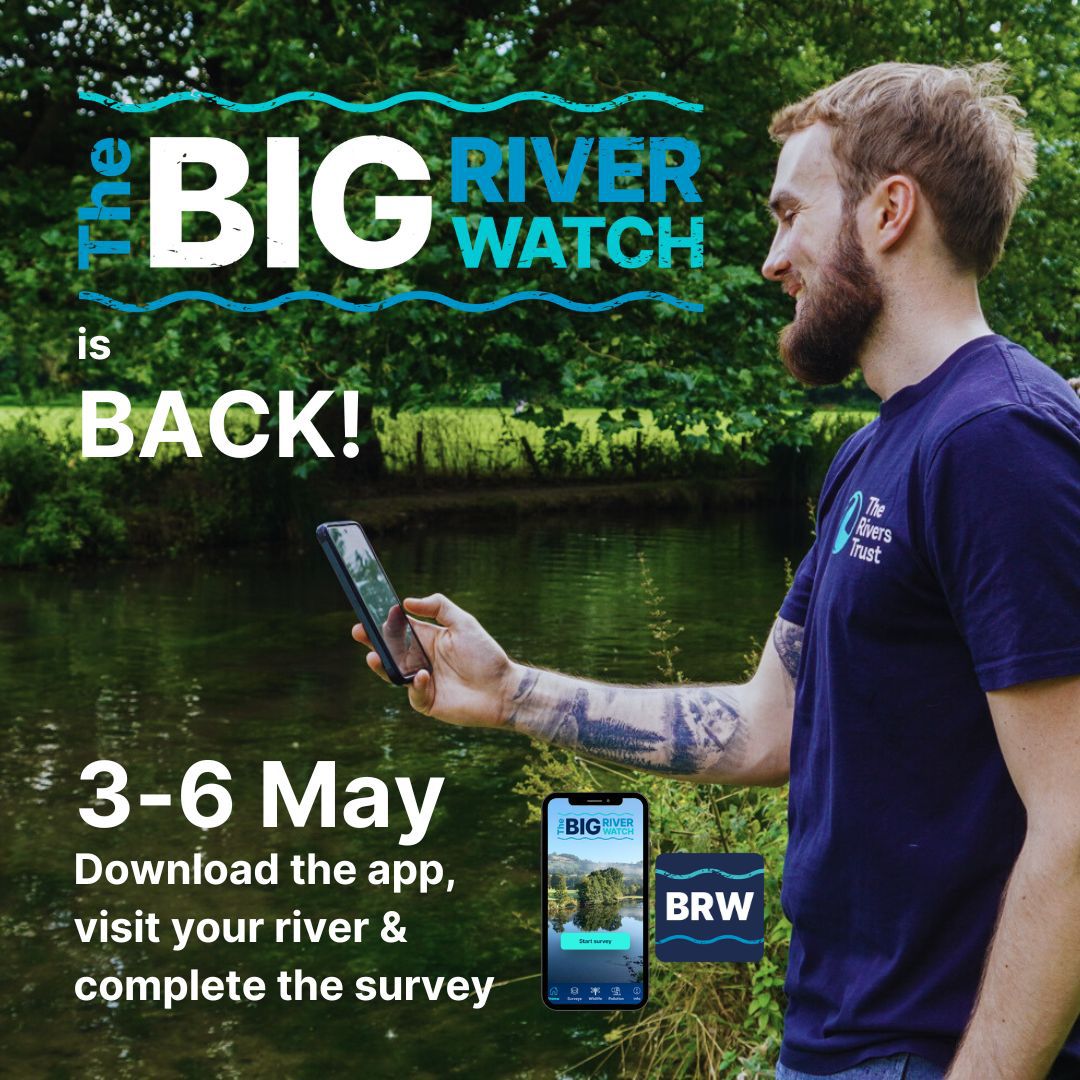 📱 Join the Big River Watch Weekend! 🌍🌿 It's easy to participate: 1️⃣ Download the App 2️⃣ Take Part: Spend just 15 minutes by your local river, answer survey questions, and observe nature. 🐟🌳 3️⃣ Share your results! 🐦Your data will help environmental efforts nationwide.📊