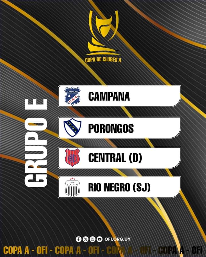 #CopaNacionalDeClubes 

🏆✨Estos son los cuatro equipos de la 𝐒𝐄𝐑𝐈𝐄 𝐄 de la  𝐂𝐎𝐏𝐀 𝐍𝐀𝐂𝐈𝐎𝐍𝐀𝐋 𝐃𝐄 𝐂𝐋𝐔𝐁𝐄𝐒 𝟐𝟎𝟐𝟒 Divisional 🅰️

#SomosElInterior 
#LaMayorRedDeportivadelPaís #futbolsudamericanooficial @futbol_sudamericano21