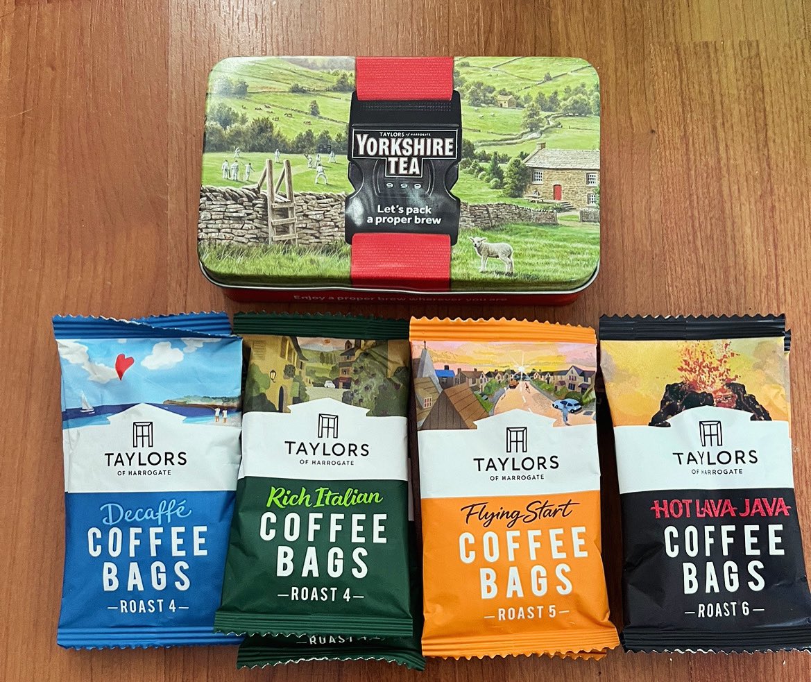 onlypeterhobson's tweet photo. Wherever you go make sure you always pack the essentials!!! @Taylors @YorkshireTea https://t.co/ye6vcjAc6D