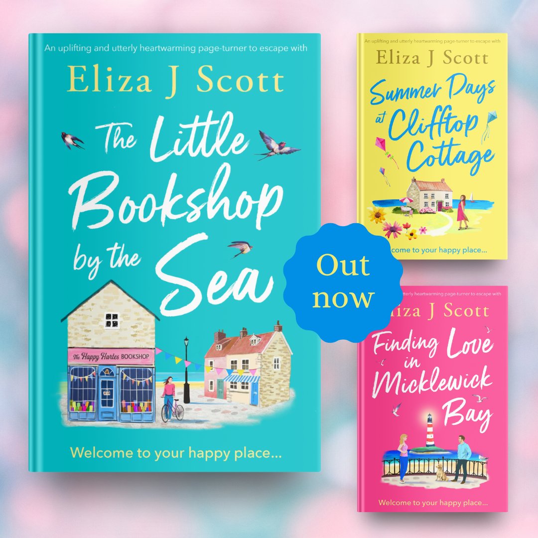 💙💛🩷Looking for an uplifting & heartwarming read to cosy up with this #BankHolidayWeekend ? The Little Bookshop by the Sea: geni.us/554-rd-two-am Summer Days at Clifftop Cottage: geni.us/557-rd-two-am Finding Love in Micklewick Bay: geni.us/560-rd-two-am #weekendreads