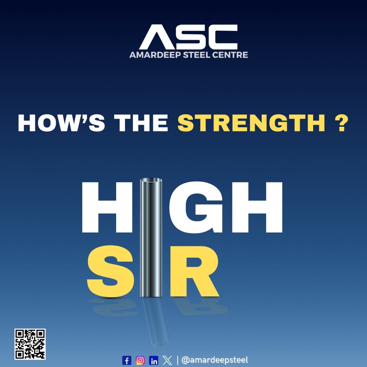 HOW'S THE STRENGTH 💪
.
.
Visit our website - amardeepsteel.com
.
.
#SteelStrength
#HighQualityPipes
#DurableInfrastructure
#IndustrialStrength
#ReliablePerformance
#SteelPipeline
#StrongFoundation
#BuiltToLast