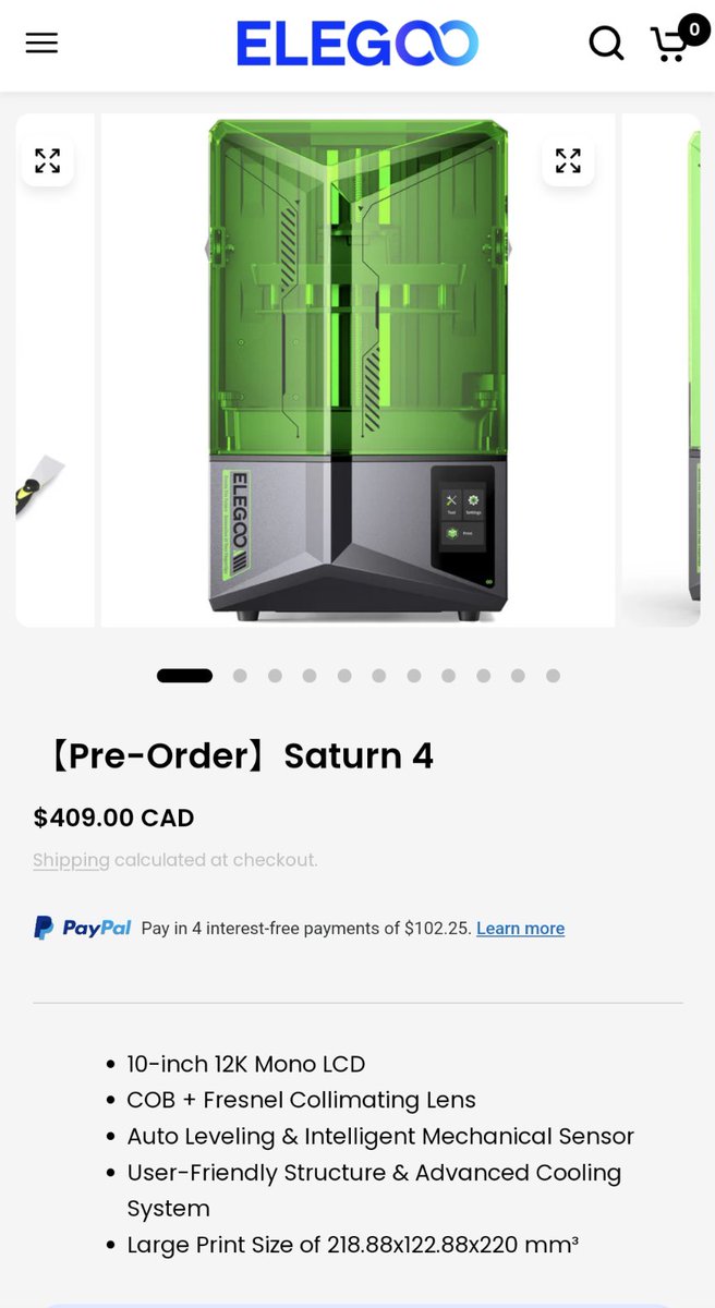 Guys I'm so torn. Do I get the Anycubic Photon Mono M5s or preorder the Elegoo Saturn 4(+ Mars Mate)?? They come up to roughly the same in CAD. I think the design of the Saturn is better but I know Anycubic is the go-to. Does one have a clear advantage that I'm not considering?
