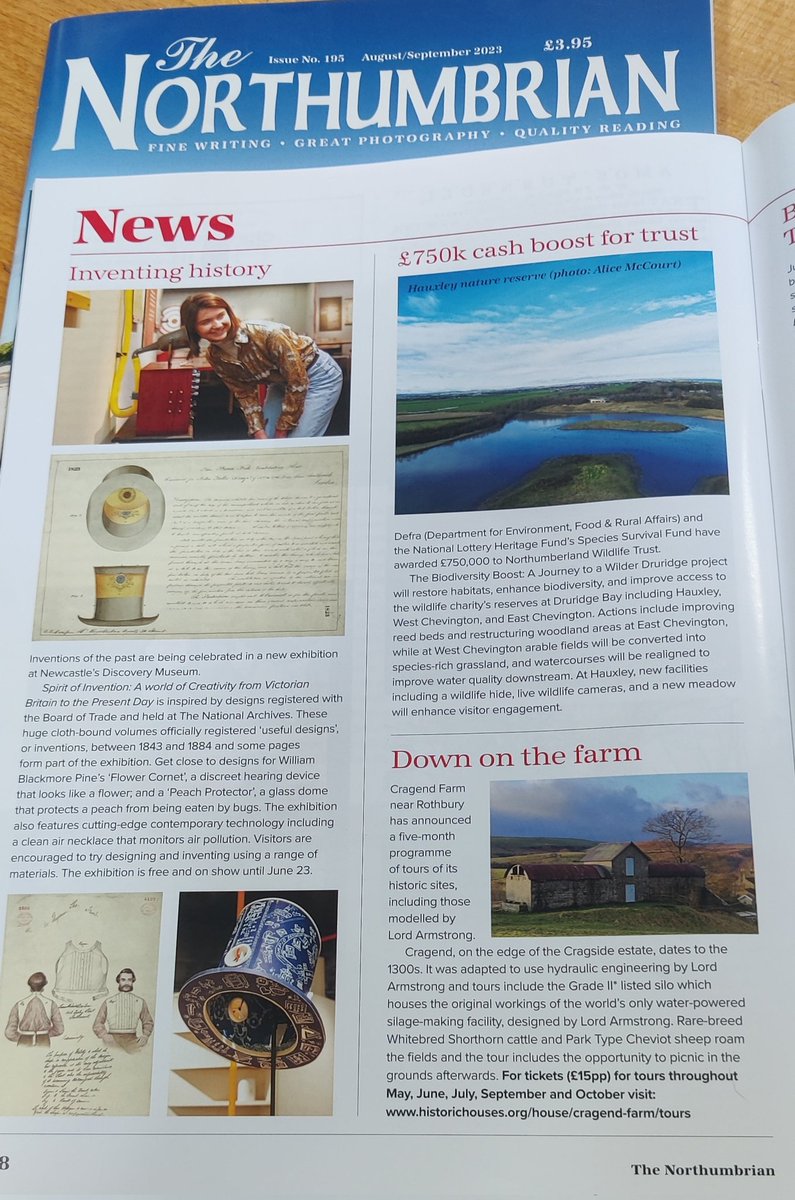 Thank you to The Northumbrian magazine for highlighting our tours which start shortly. Booking essential. #visitnorthumberland