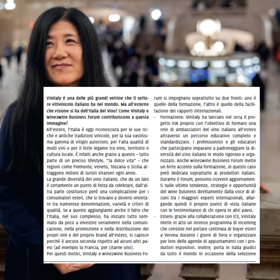 Explore an enlightening interview with Stevie Kim, Managing Partner of #VIA, in the latest issue of il Sommelier Magazine. Learn how the #wine2wine Business Forum supports the training and networking of wine professionals, fostering connections within the 🌐 wine community.