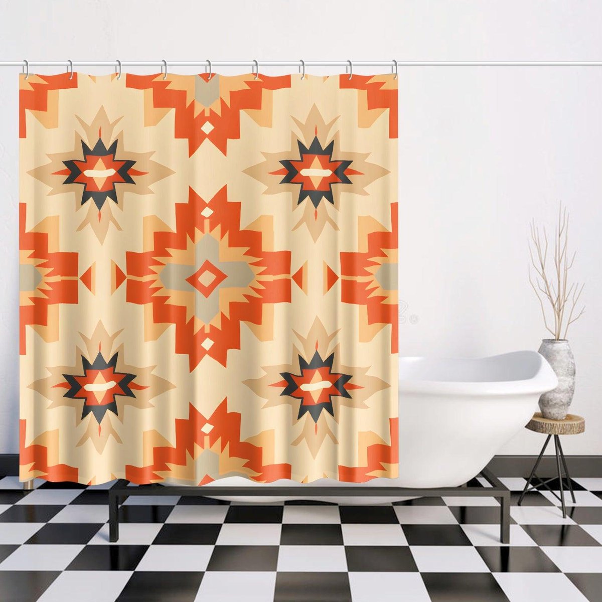 Shower yourself with style Boho Geometric Shower Curtain 🌸🚿 Click the bio link to shop our exclusive designs!#BathroomDecor #BathroomMakeover #ShowerCurtains #BathTime #BathroomStyle #BathroomDetails #LuxuryBathroom #BathroomInspo #ShowerDecor #WaterproofDecor