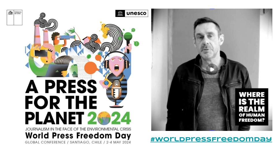 'This year's AI & Disinformation theme focuses on the importance of journalism & human freedom of expression in the context of the global environmental crisis.' @UNESCOUK #WorldPressFreedomDay2024 Moral Philosophy In Cyberspace Manifesto @paulmasonnews unesco.org/en/days/press-…