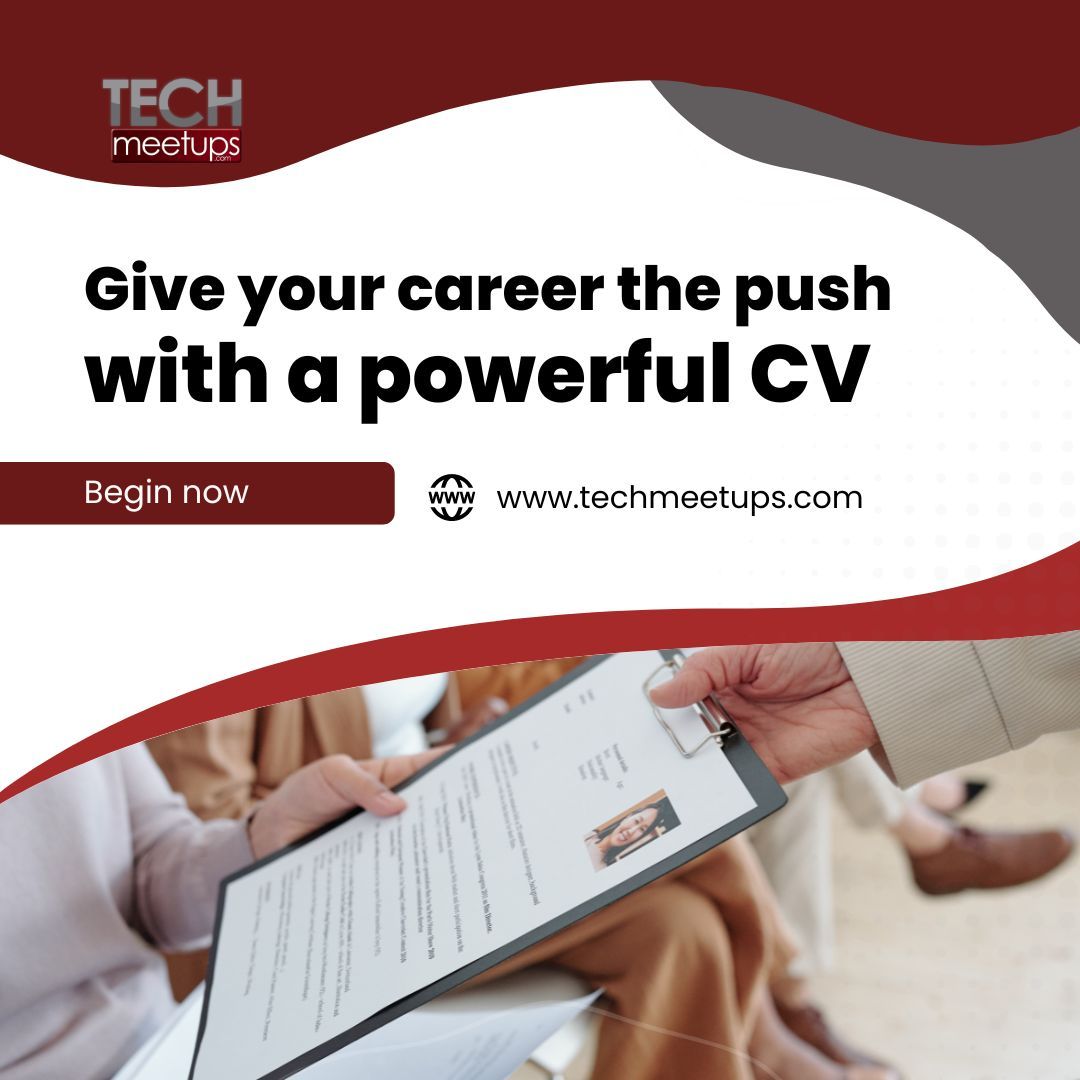 Give your career the push it deserves with a powerful CV. ✨

Trust our team to proofread, rewrite, and redesign it perfectly. 

Get started now: buff.ly/3Sbcchl 

#TechMeetups #CVUpgrade #careerdevelopment #cv #cvtips #linkedinenhancement #coverletter #cvtips #jobsearch