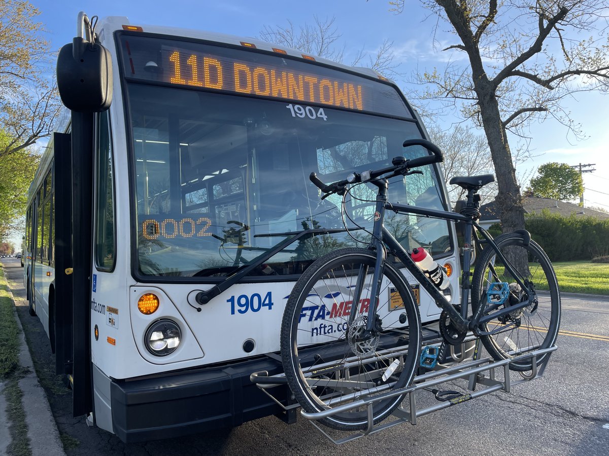🚲May is National Bike Month. All Metro buses have room for two bikes on the front rack. Try taking a bus to work with your bike on the front rack and then riding it home. If you don't have a bike then grab a Reddy Bikeshare and get moving.