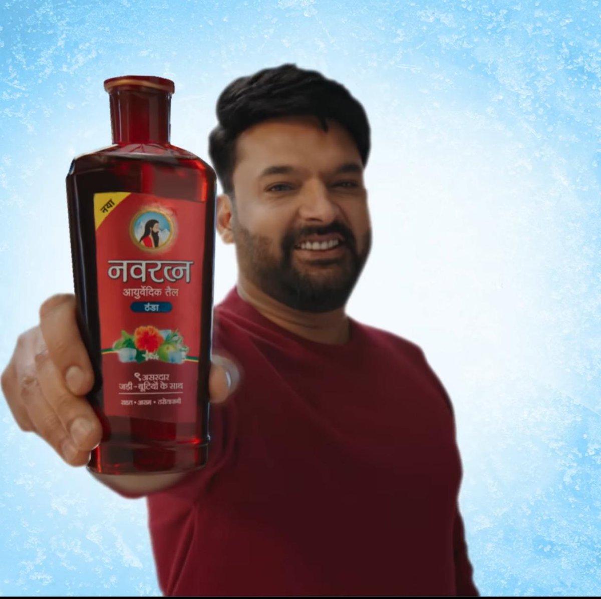 Need a breather? Navratna Oil's quick champi is here to rescue you from the heat. #NavratnaOil