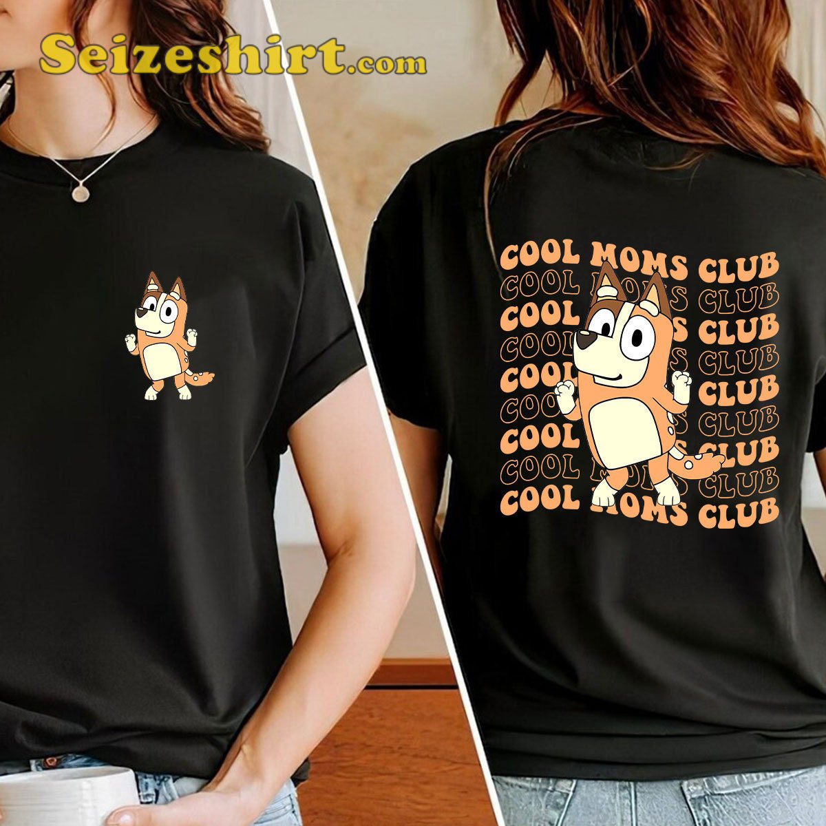 If you are looking for a ideal gift for mom on Mother's Day, what better than Bluey Family Cool Moms Club Graphic T-shirt? Don't miss out the chance!
seizeshirt.com/bluey-family-c… 
#Bluey #Mum #Blueysurprise #Blueytwt #MothersDay #Trending #Seizeshirt