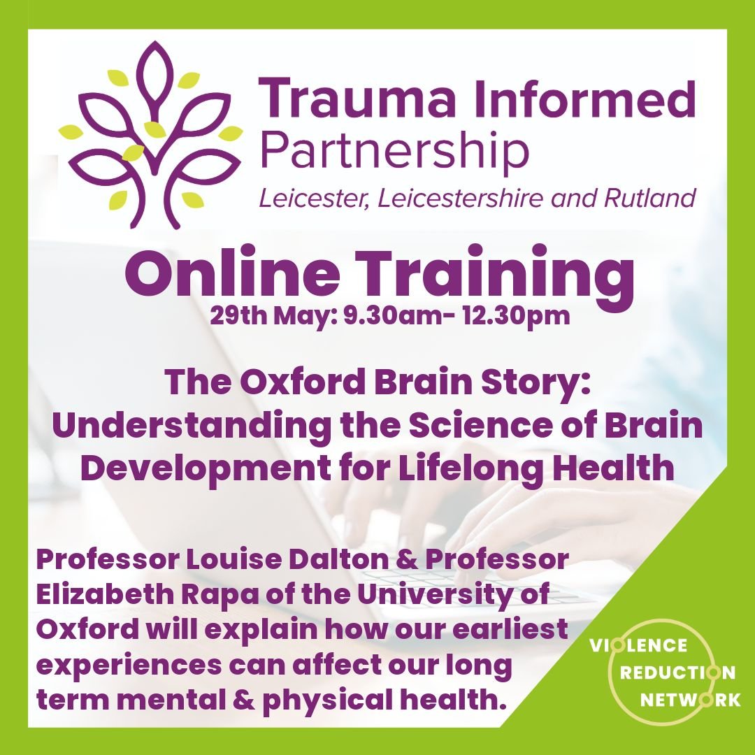 Our latest offer of Trauma Informed training, delivered by leading experts from the University of Oxford, explores the effects of our earliest experiences on mental and physical health. Book your place here: tickettailor.com/events/llrviol…