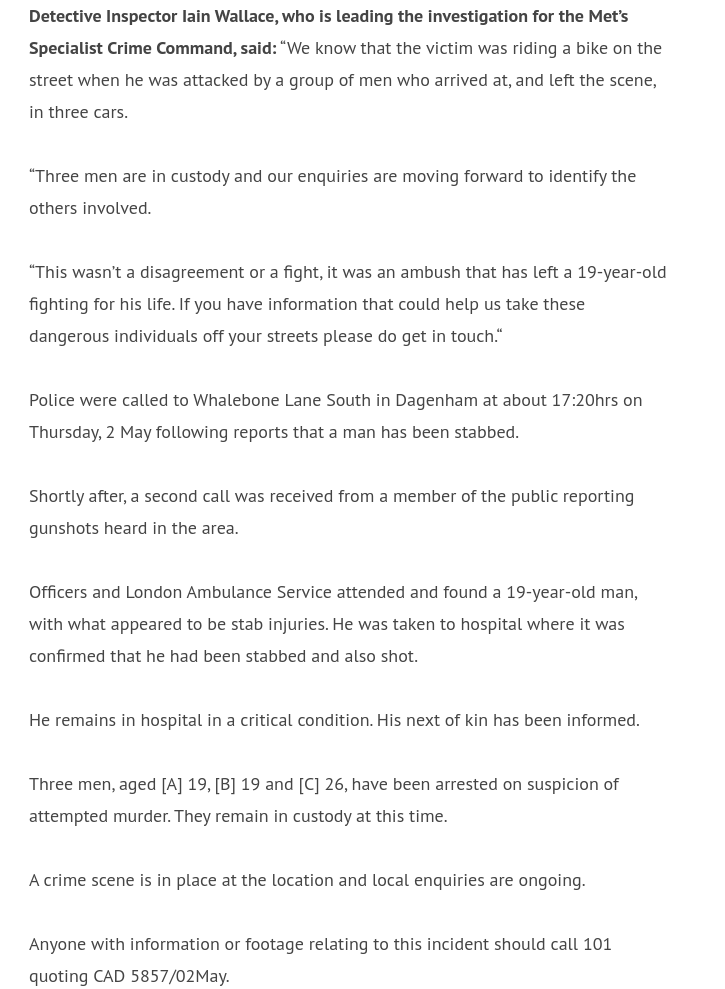 'Detectives investigating a shooting in #Dagenham are appealing for anyone with information or footage to come forward.' mynewsdesk.com/uk/metpoliceuk…