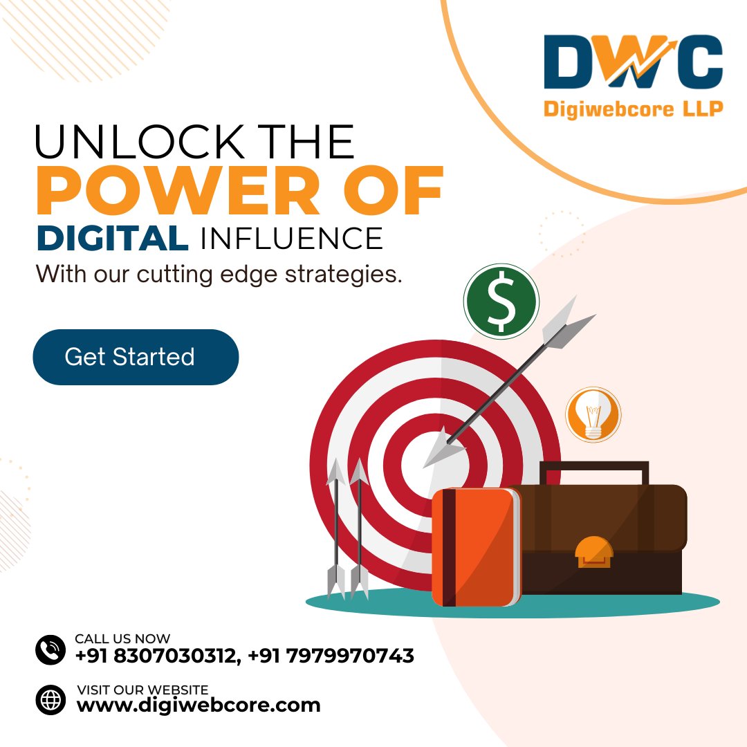 digiwebcore's tweet image. Start getting quality leads for your business. Consult now with our professionals to get effective digital marketing solutions.
📲 Call or Whatsapp on +91 79799 70743
📧 info@digiwebcore.com
#digitalmarketing #digiwebcore #startup