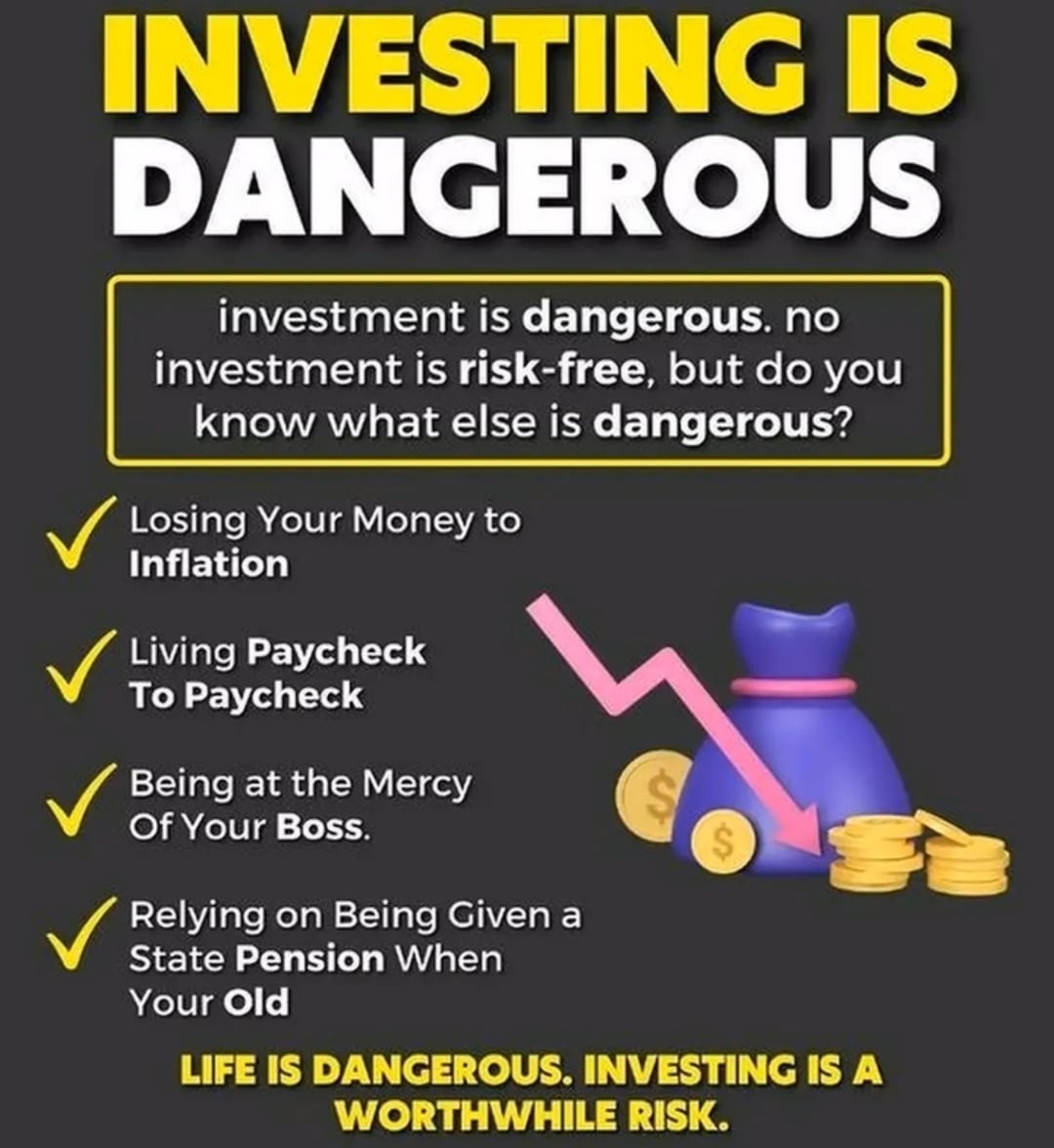 Is investing dangerous? What if you don't try? youtube.com/stopstruggling… 

@strugglingnow #stopstrugglingnow #millionairemindset #motivation #investingtips #ssnnation #financialfreedom #financialplan