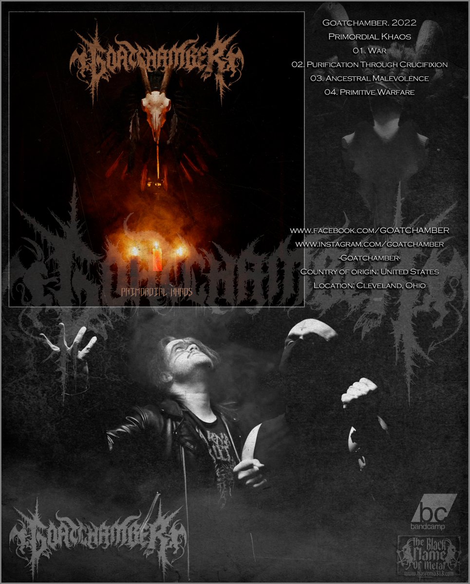 Goatchamber. 2022 / Primordial Khaos
blasfemia313.blogspot.com/2024/05/goatch…
#BlackMetal #blackdeath #BlackMetalRaw #BlackMetalBlasphemy #BlackMetalSatanism #blackdeathmetal #deathmetal #extrememetal #metal #metalmusic #BrutalDeathMetal #blasfemia313 #TheBlackFlameOfMetal