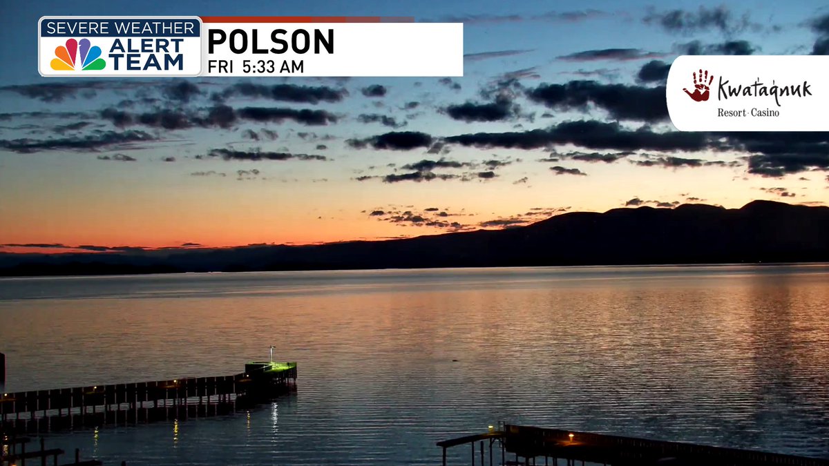 Friday morning sunrise over Flathead Lake! nbcmontana.com/chimein #NBCMontana