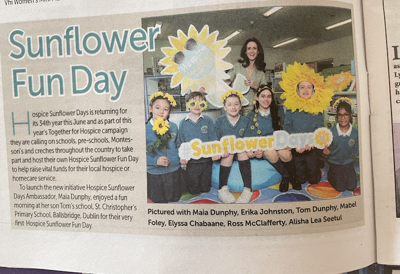Thanks for the mention @DublinGazette ! @TogetherHospice #SunflowerFunDay