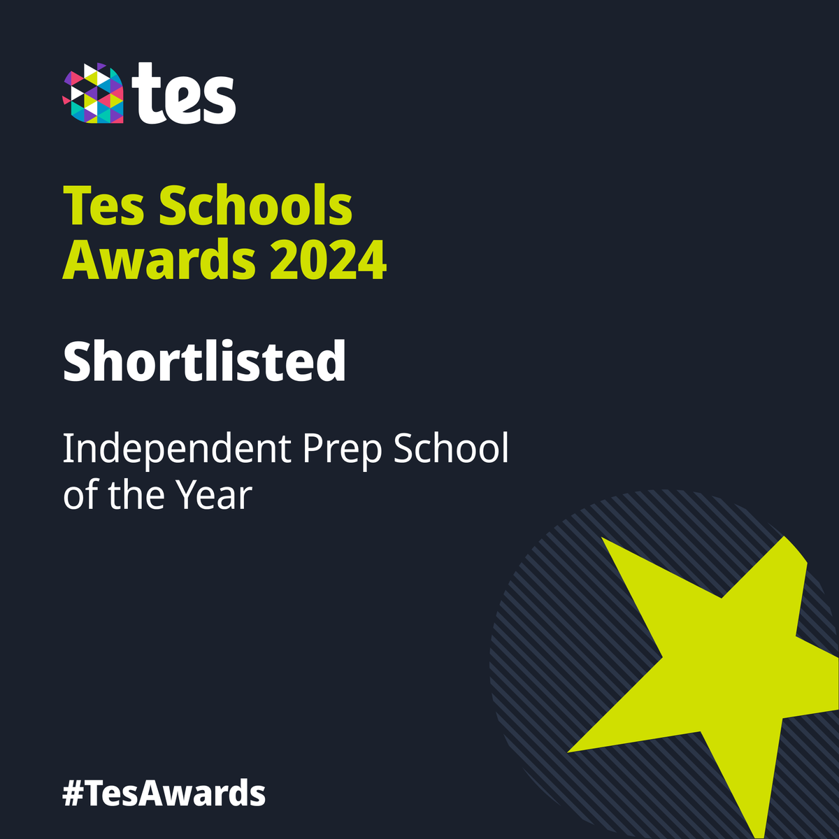 Huge congrats to @CaterhamPrep - Shortlisted for @tes Best Independent Prep School in the #TesAwards 2024! Doubly delighted as this follows on from Caterham School's win for Tes Best Independent Senior School in 2023!