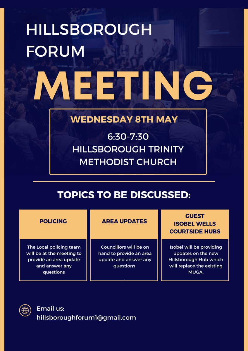 Are you a Hillsborough resident? Do you want to talk with your fellow residents about issues in your area? @HillsbForum2015 is hosting their next meeting on Wednesday, May 8th, from 6:30 pm to 7:30 pm. Come down and have your voice heard! 📢