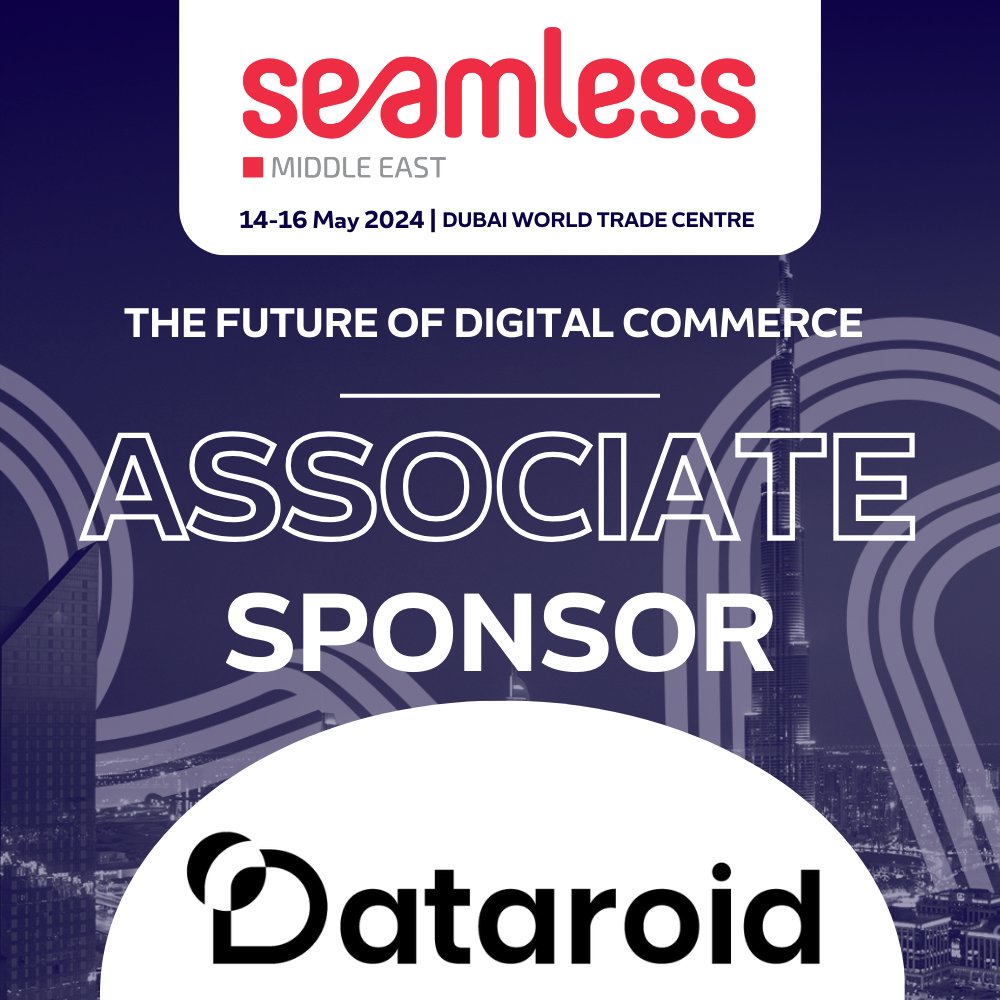 We're excited to attend The Future of Digital Commerce at Seamless Middle East & Saudi Arabia from May 14-16 at the Dubai World Trade Centre. Visit our stand at H3-B58 and meet our team. Register for your free pass here bit.ly/3xaGc69 #SeamlessDXB #Dataroid