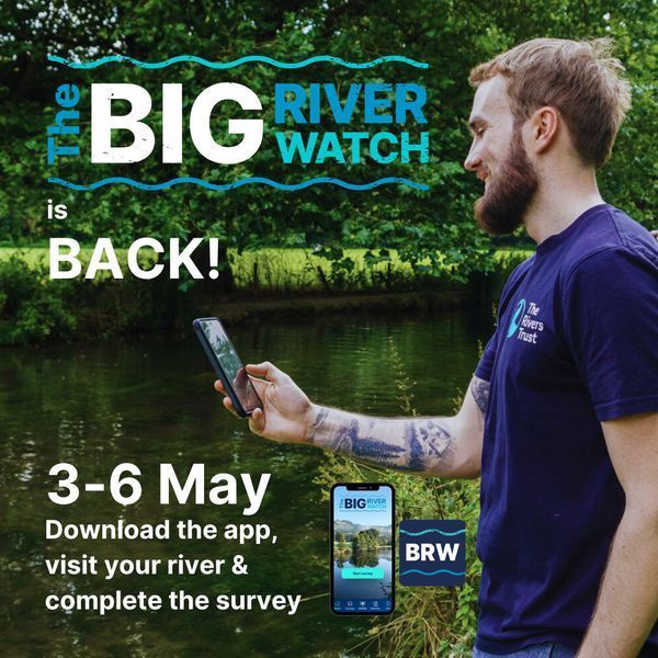 👀 How does your local #river look this #BigRiverWatch weekend? Tell us: Is there #wildlife? Can you see #pollution? What colour is the water? 📱Use @theriverstrust Big River Watch survey app and help us better understand the health of our rivers. 👉 buff.ly/45HNURv