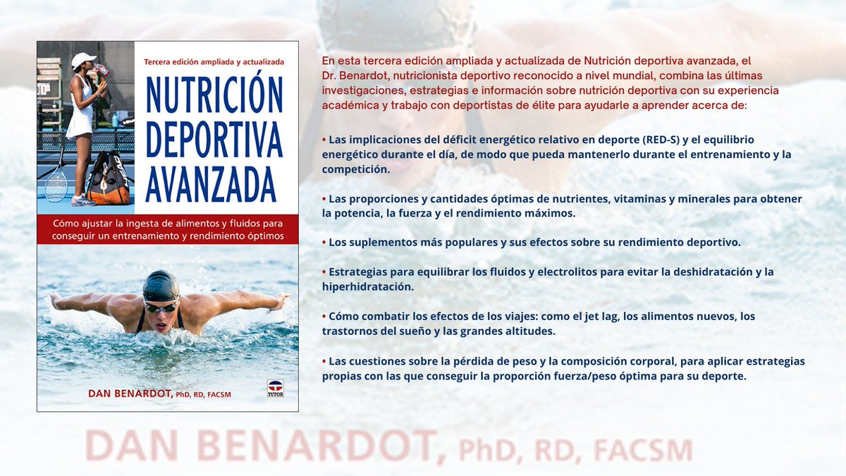 ➡️#Nutrición   deportiva avanzada✔️Tercera edición ampliada y actualizada 📚⛹️‍🍏
👉@DrDanBenardot PhD
➡️Obra con la más completa información sobre #nutricióndeportiva que le   ayudará a alcanzar sus objetivos de rendimiento deportivo.
➡️bit.ly/3e1feky