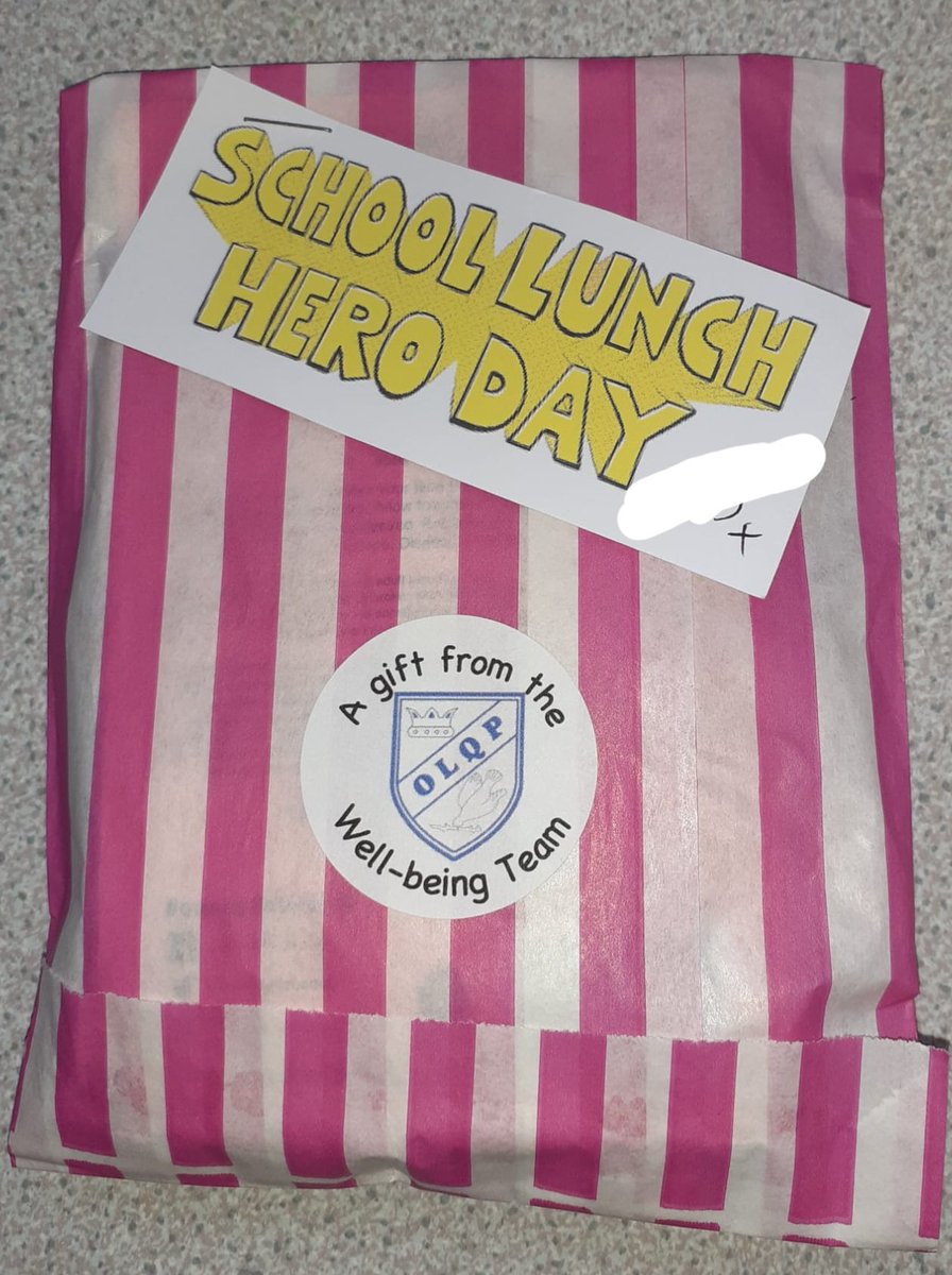 Today is School Lunch Hero Day!
Our kitchen and welfare staff were surprised with a little bag of treats, from our Wellbeing Team, when they arrived at school today. Just a little token of appreciation for all the work they do.
#olqpfamily #staffappreciation #schoollunchhero
