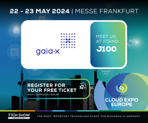 Meet the Gaia-X team @CloudExpoEurope on 22-23 May. Gaia-X COO, Roland Fadrany, will deliver a keynote on 'Gaia-X: Interoperable Data Spaces as a Basis for Generative AI' 22 May from 13:25. Later he will join the panel 'The Cloud is Becoming Decentralised' Visit us at booth J100