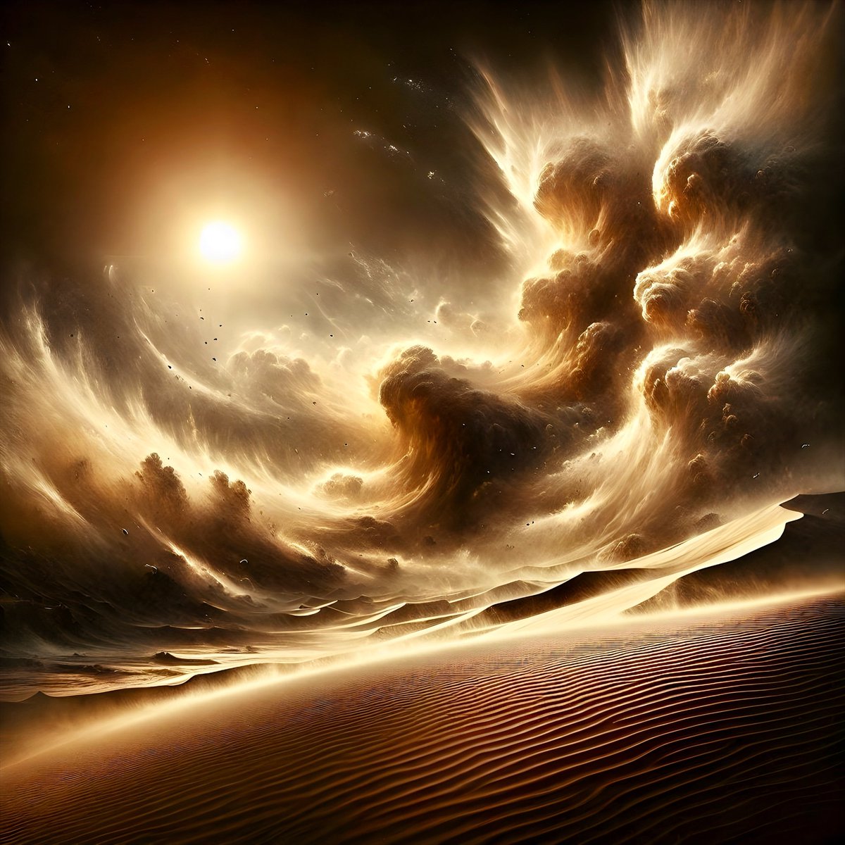 AI Artwork Title:
Sandstorm